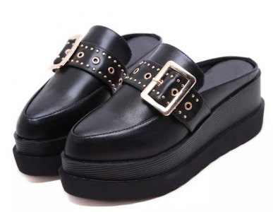 Zapatos De Plataforma estilo Punk Hebilla