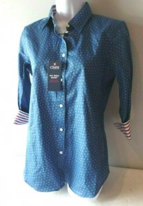 Blusa de botones y manga larga de mujer | Marca Chaps