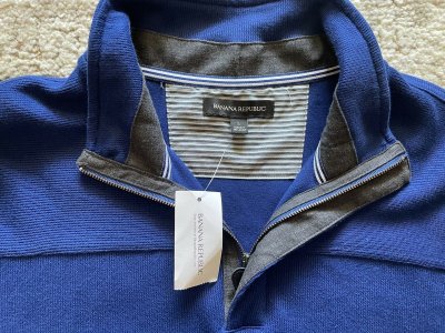 Chamarra Manga Larga | Color Azul | Marca banana Repunblic