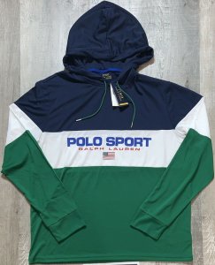 Sudadera Tricolor con Gorro | Marca Ralph Lauren