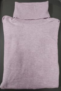 Suéter de Mujer de Punto - Manga Larga - Color Lila - Cuello de Tortuga - Talla Chica