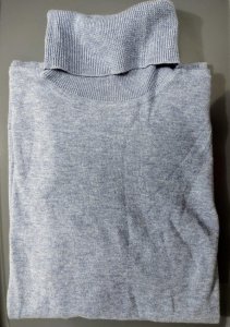 Suéter de Mujer de Punto - Manga Larga - Color Indigo - Cuello de Tortuga - Talla Chica - Marca Chaps | Ralph Lauren