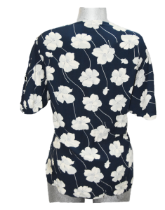 Blusa de Mujer Manga Corta Tipo Olán y Cuello en V - Talla Extra Grande