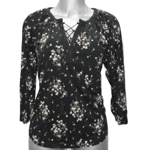 Blusa e Mujer  Manga Larga Cuello V Talla Chica